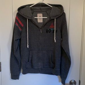 Roxy graphic zip up hoodie